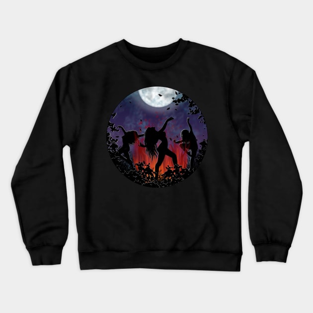 Witching Hour Crewneck Sweatshirt by VixxxenDigitalDesign